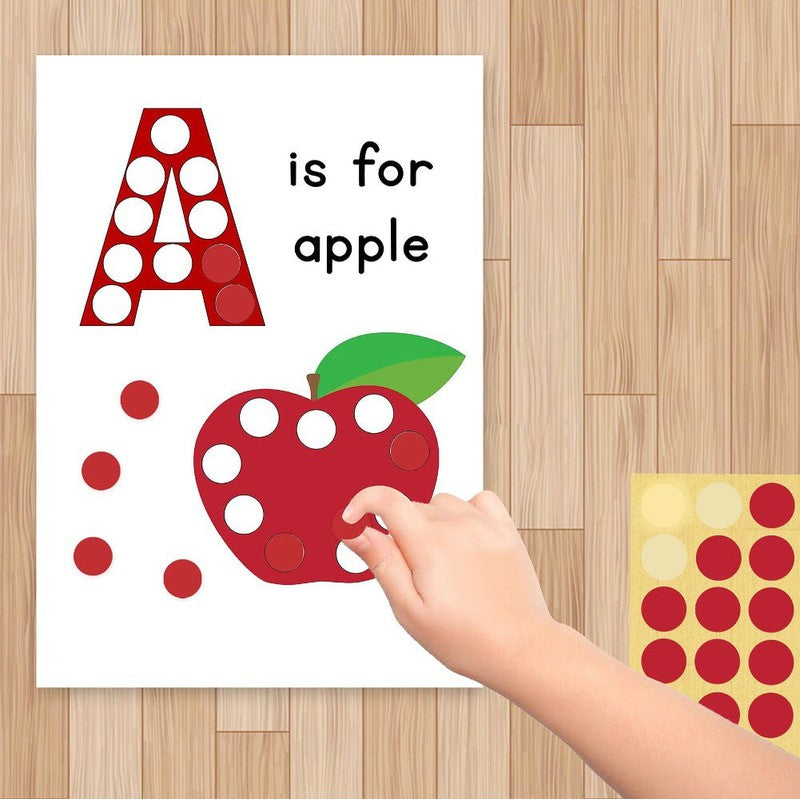 A-Z Alphabets Reusable Dot Sticker Activity Set