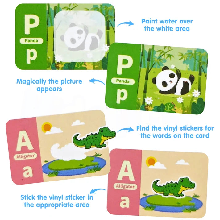 Kidology Magic Water Painting Stickers | Creative Learning Activity for Kids