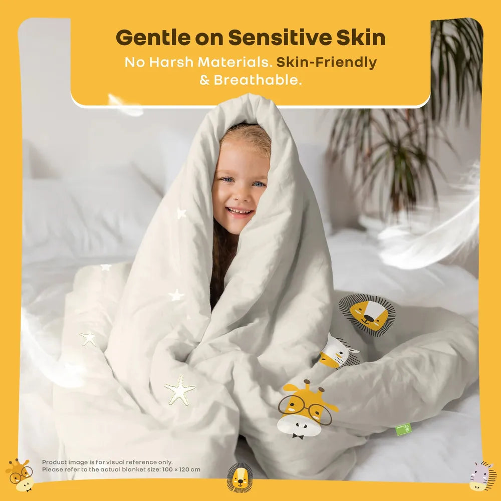R for Rabbit Softkins Baby Comforter Blanket – Safari Beige | Ultra-Soft Dual-Sided Comfort | Breathable & Machine Washable