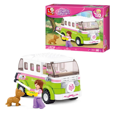 Girls Touring Wagon Building Block Set (158 Pcs)