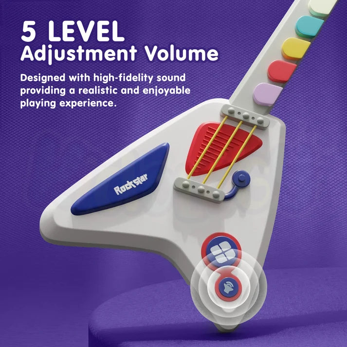 Kidology Interactive Electric Guitar Toy | Musical Instrument Learnings
