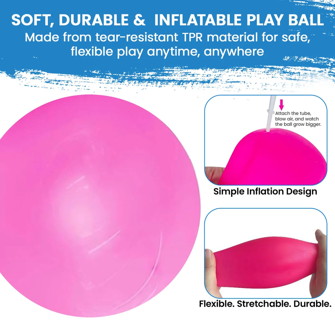 Kidology Bubble Balloons Inflatable Outdoor Ball | Fun Bouncy Play Ball for Kids