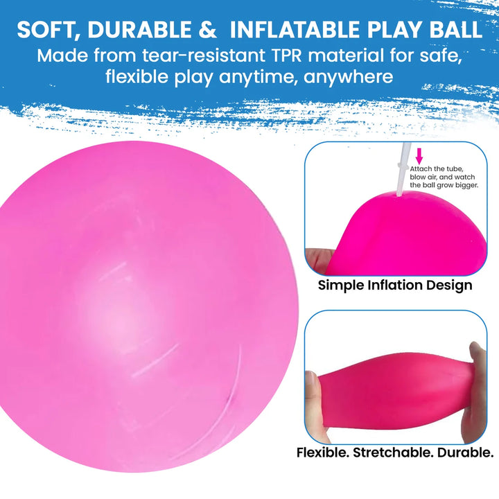 Kidology Bubble Balloons Inflatable Outdoor Ball | Fun Bouncy Play Ball for Kids