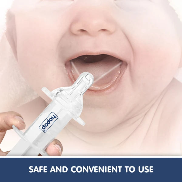 Hapop Multipurpose Baby Oral Medicine Dispenser / Feeding Syringe - White (1 Piece)