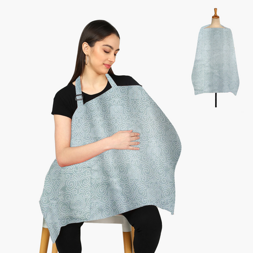 Zikku Nursing Cover for Breastfeeding Mother - Grey