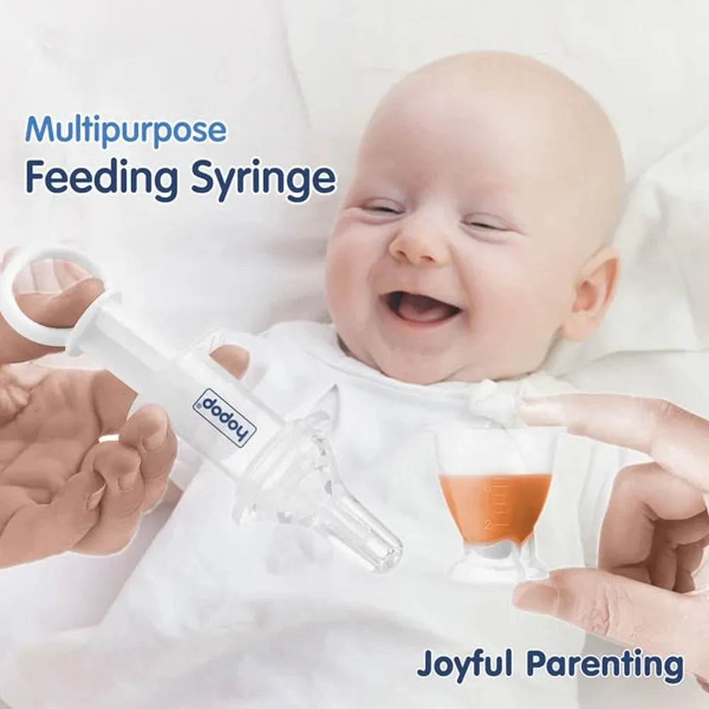 Hapop Multipurpose Baby Oral Medicine Dispenser / Feeding Syringe - White (1 Piece)