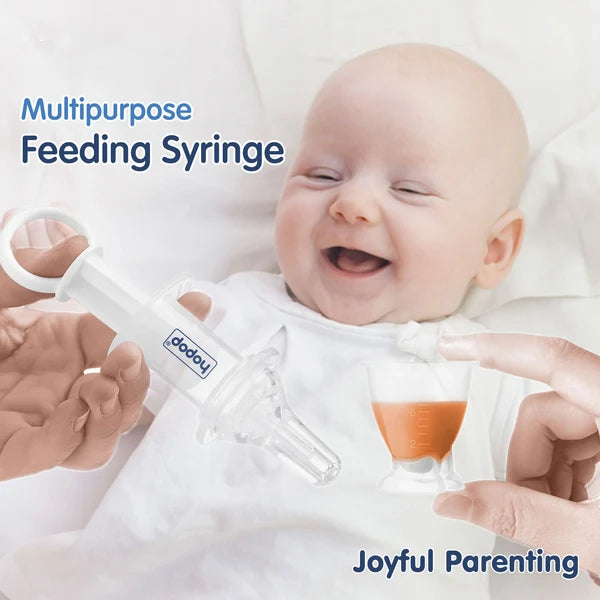 Hapop Multipurpose Baby Oral Medicine Dispenser / Feeding Syringe - White (1 Piece)