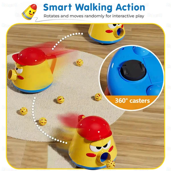 Kidology Kid’s Ball Shooting Pot & Vacuum Cleaner | Pretend Play Cleaning Toy Set for Kids
