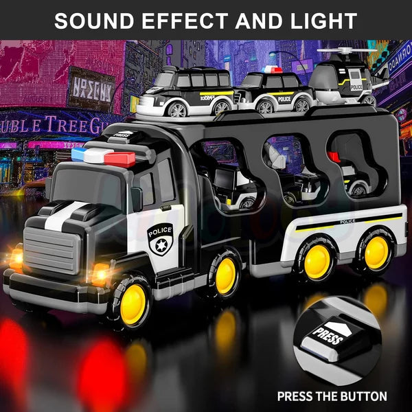 Kidology 5-in-1 Rescue Vehicles Truck | Vehicle Toy for Kids