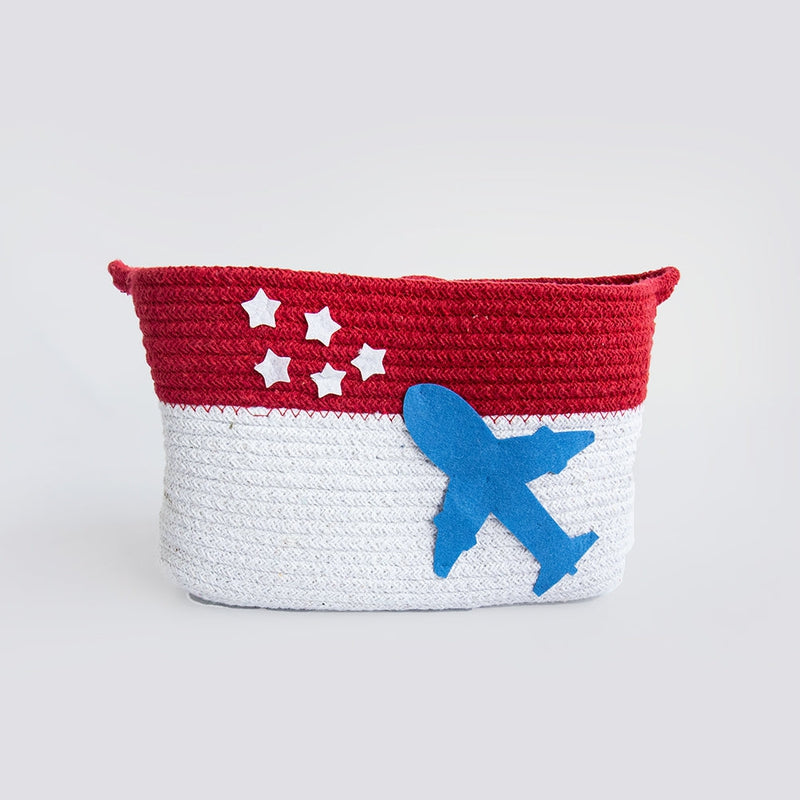 Personalised Lil Travellers- Cotton Rope Basket (Medium)  - COD Not Available