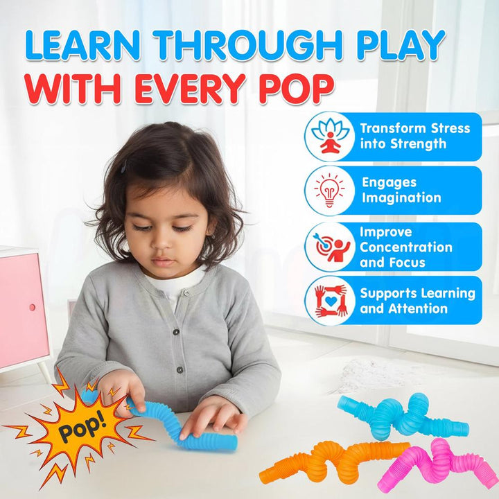 Kidology Set of 6 Small Pop Tube