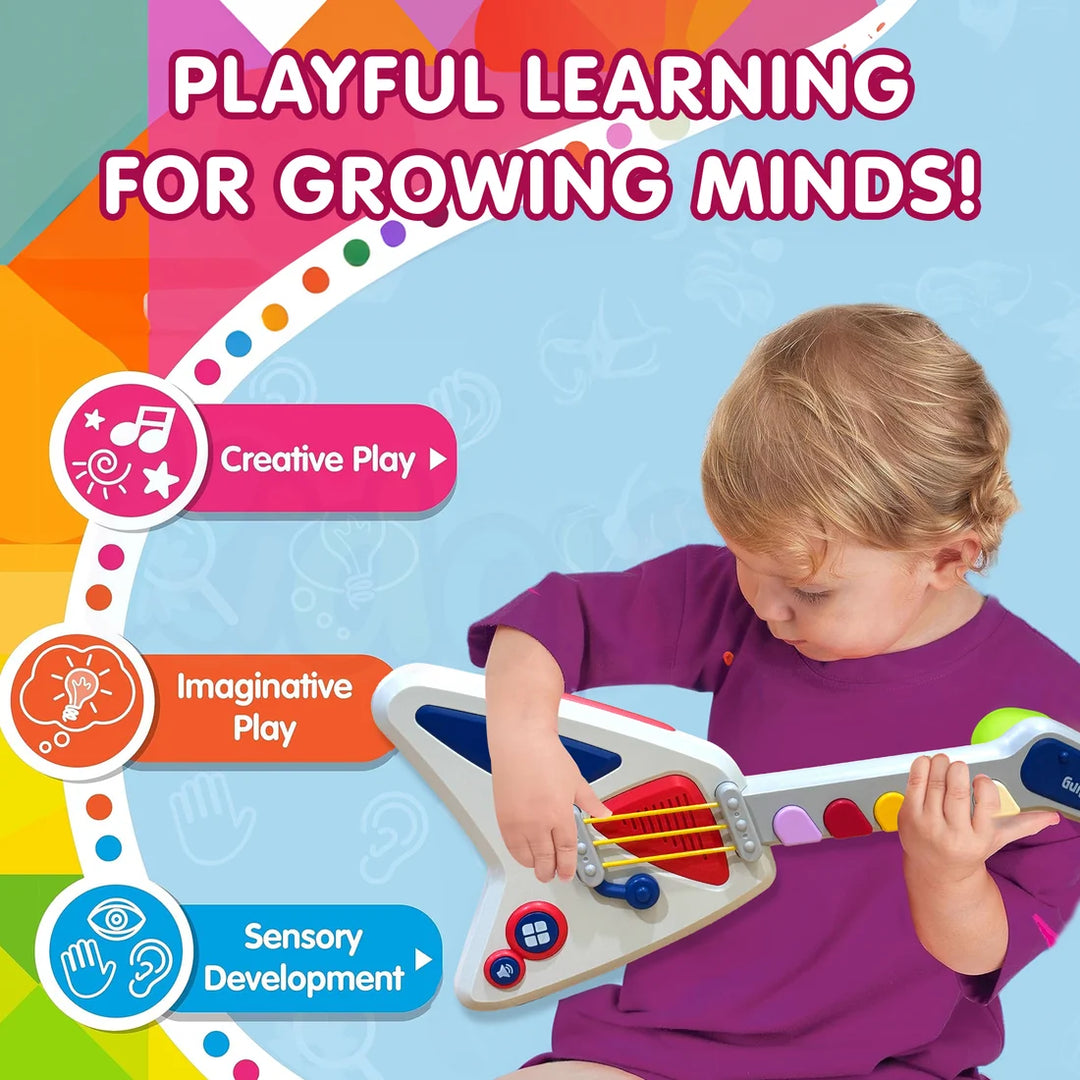 Kidology Interactive Electric Guitar Toy | Musical Instrument Learnings