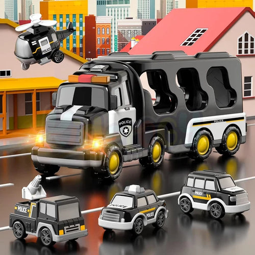 Kidology 5-in-1 Rescue Vehicles Truck | Vehicle Toy for Kids