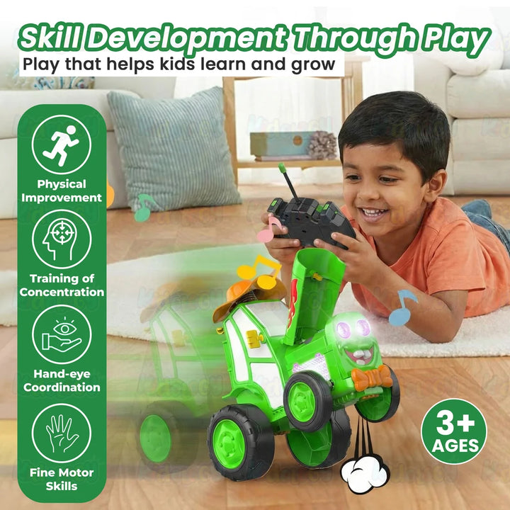 Kidology Jumping RC Tractor Toy | Fun Interactive Farm Vehicle Toy for Kids