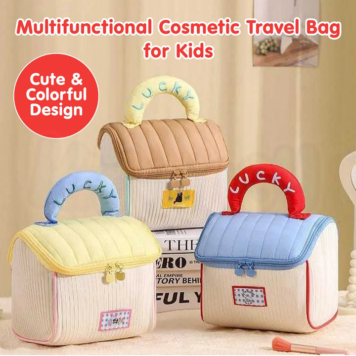 Kidology Toiletry Travel Makeup Bag | Waterproof Cosmetic & Personal Care Organizer Pouch