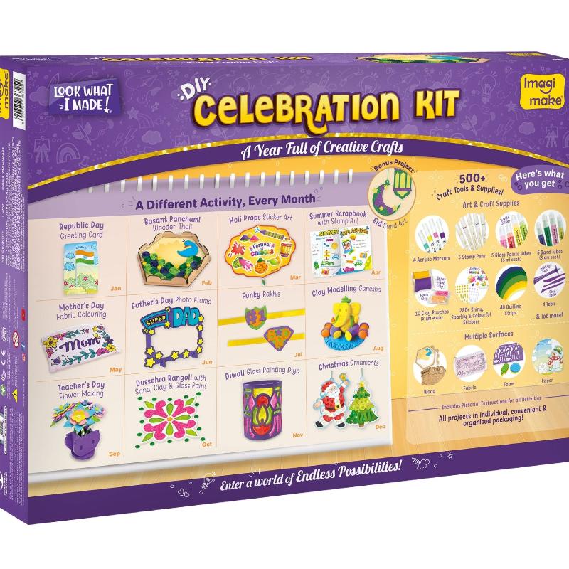 DIY Celebration Activity Kit |25+ Projects & 500+ Supplies (8-12 Years)