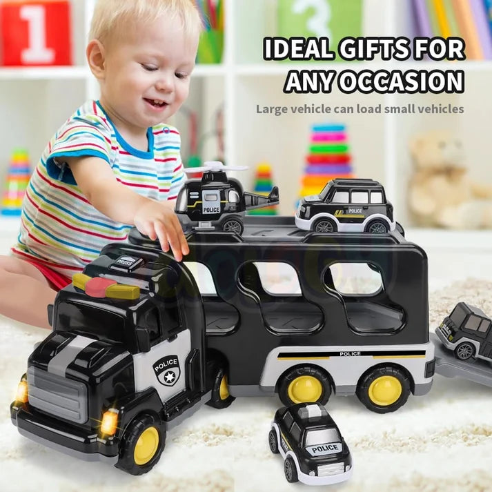 Kidology 5-in-1 Rescue Vehicles Truck | Vehicle Toy for Kids