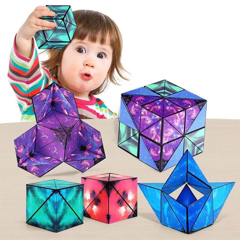 Premium Magnetic Cube Puzzle Box Infinity Cubes Fidget Cube 24 Rare Earth Magnets Transforms Into Over 70 Shapes Mag