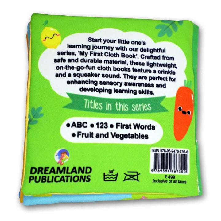 Dreamland Publications Cloth Book - My first Fruits and Vegetables