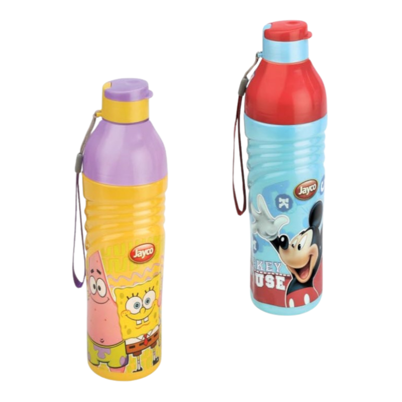 Disney Wavee 600 Original Licensed Insulated 2 Water Bottles - Mickey Mouse and SpongeBob