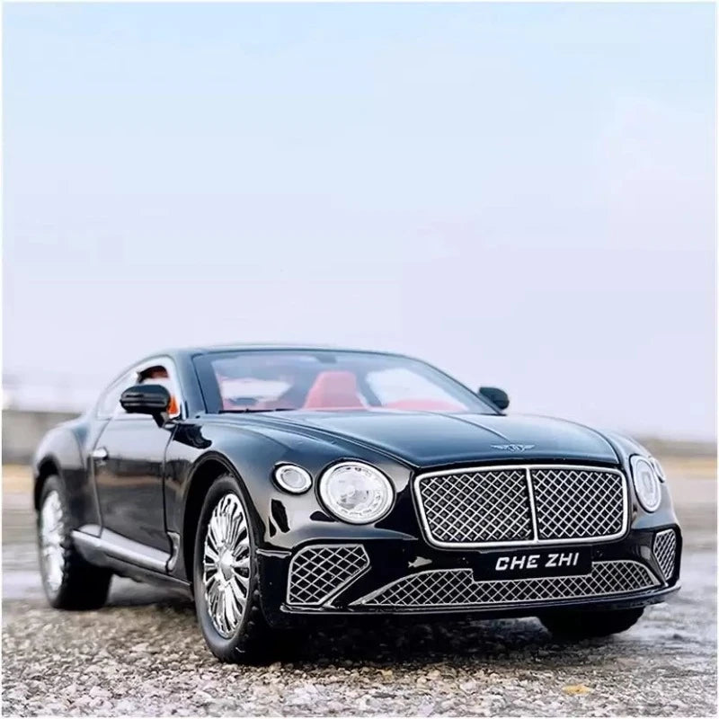 1:24 Alloy-Metal Toy Car Resembling Bentley With Light & Sound Pull Back Function (Pack of 1) - Assorted Colours