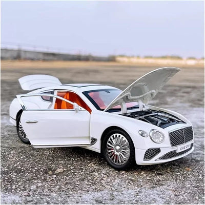 1:24 Alloy-Metal Toy Car Resembling Bentley With Light & Sound Pull Back Function (Pack of 1) - Assorted Colours