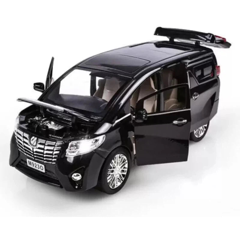 1:24 Metal Die Cast Car Resembling Toyota Alphard SUV With Light & Sound (Pack of 1) - Assorted Colours