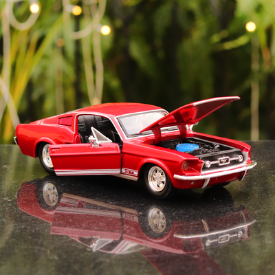 Licensed 1967 Ford Mustang GT Diecast Car (1:24 Scale Model)