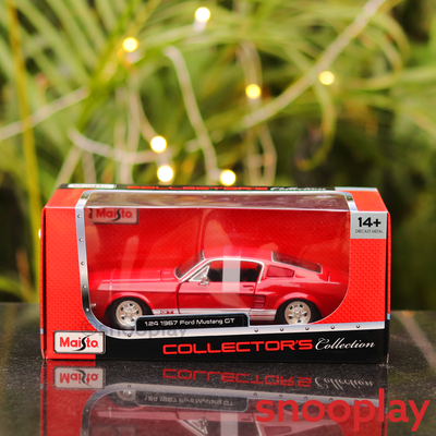 Licensed 1967 Ford Mustang GT Diecast Car (1:24 Scale Model)