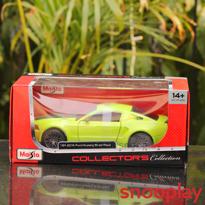Licensed 2014 Ford Mustang Street Racer Diecast Car (1:24 Scale Model)
