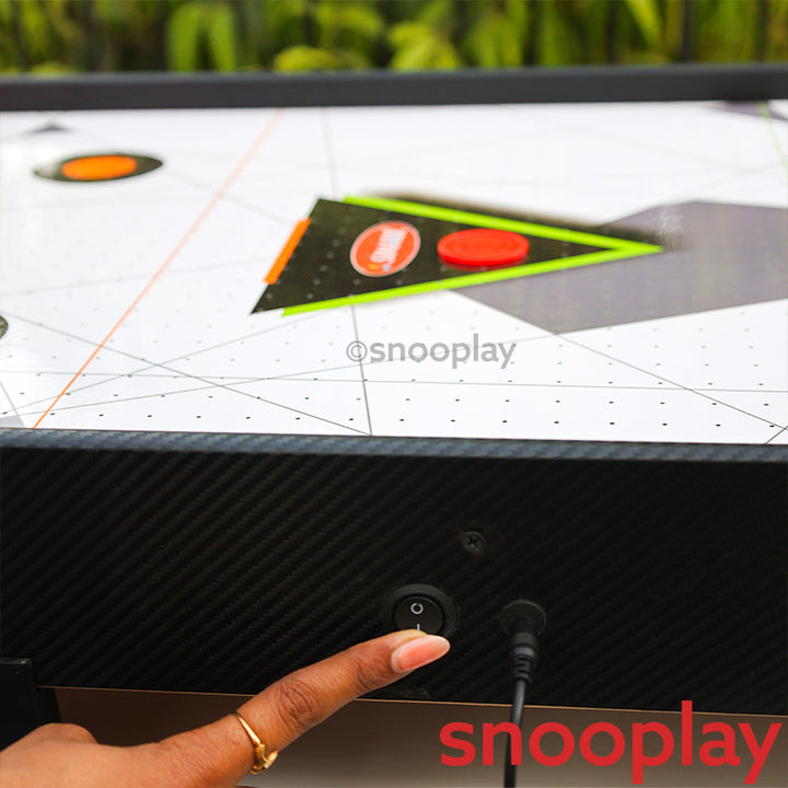 Simarr Air Hockey Jumbo Set with 1 Adaptor, 2 Pucks & Paddles (5 Years Till Grown Ups)