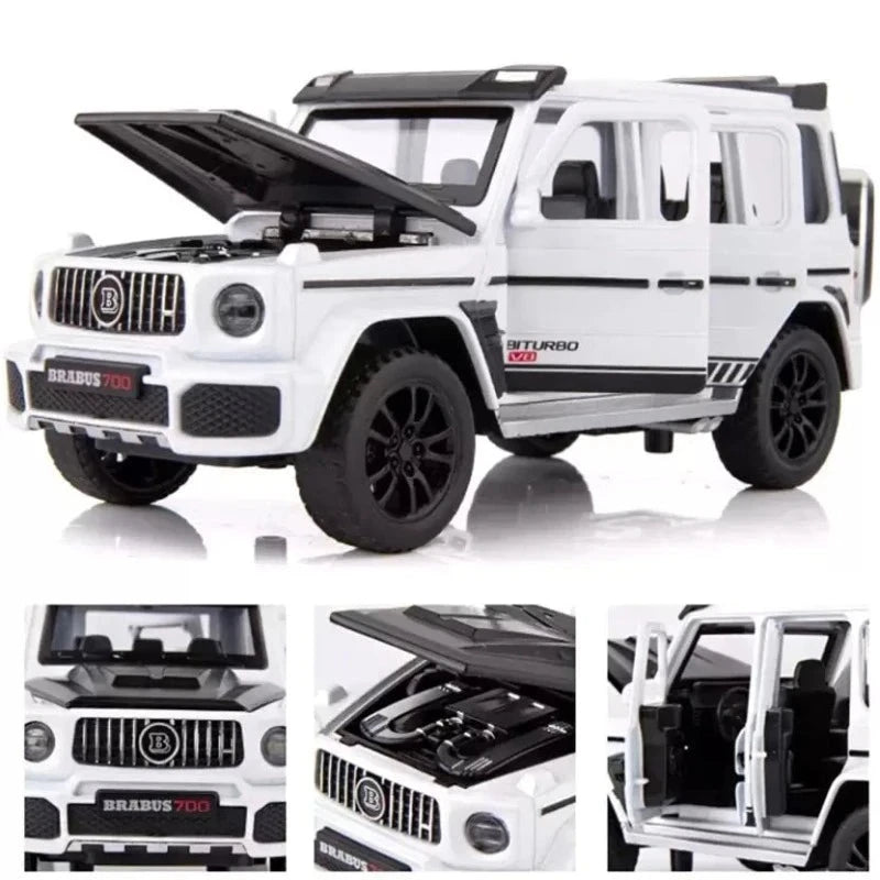 1:32 Diecast Toy Car Resembling Brabus 700 With Light & Sound (Pack of 1) - Assorted Colours