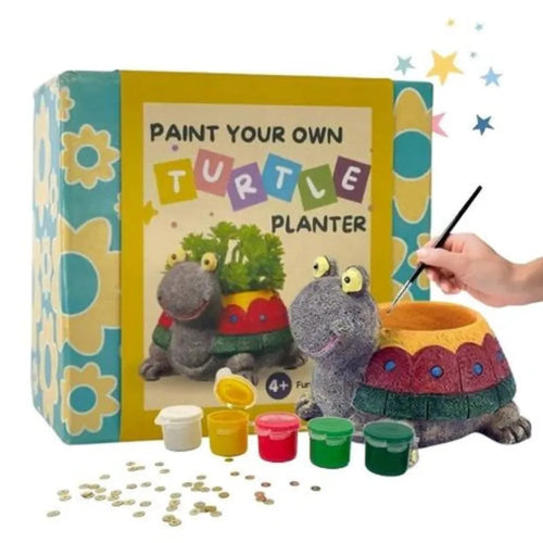 Craftopedia DIY Turtle Planter Art Kit - Paint & Decorate Your Own Planter (4-8 Years)