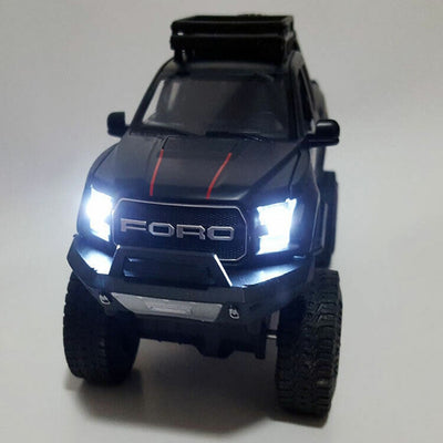Resembling Ford Raptor F-150 OFF Diecast Car | 1:32 Scale Model | Black