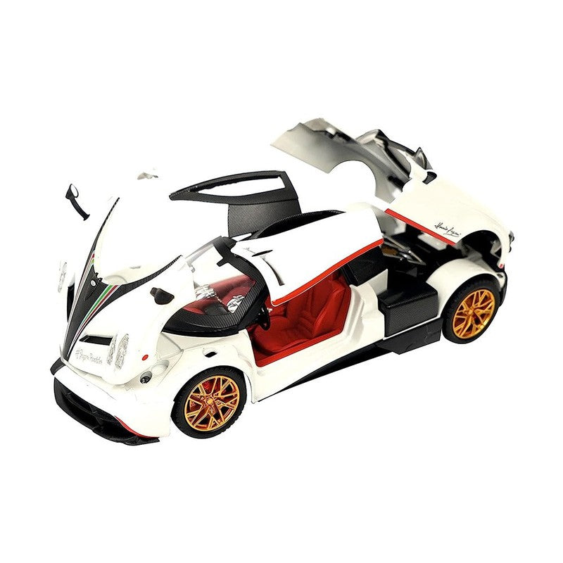 Resembling Pagani Huayra Dinastia Diecast Car | White | 1:32 Scale Model