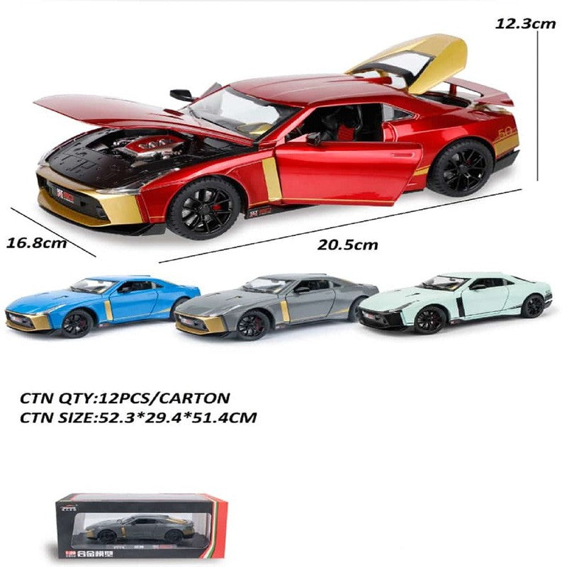 Resembling Nissan GT-R50 124 Diecast Car (Red) | 1:24 Scale Model