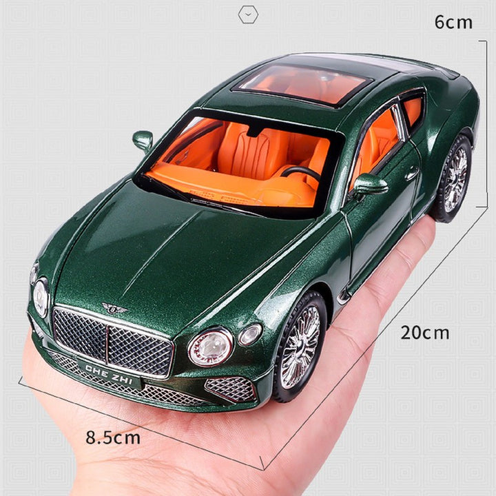 Diecast Resembling Bentley European Simulation Pull Back Car with Lights & Sounds | 1:24 Scale Model