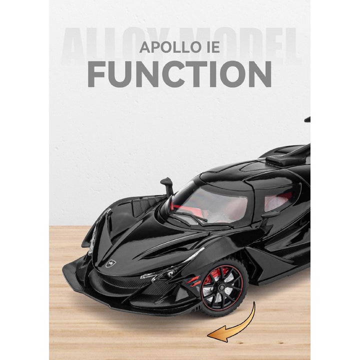 Diecast Resembling Apollo IE CZ161 Pull Back Car with Light & Sound | 1:24 Scale Model (14 Years Till Grown Ups)