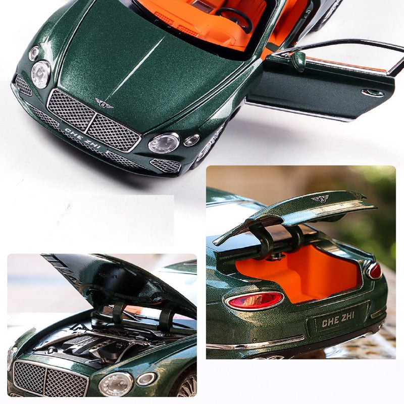 Diecast Resembling Bentley European Simulation Pull Back Car with Lights & Sounds | 1:24 Scale Model