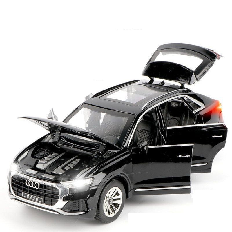 Diecast Resembling Audi Q8 Pull Back Car with Lights & Sounds | 1:24 Scale Model