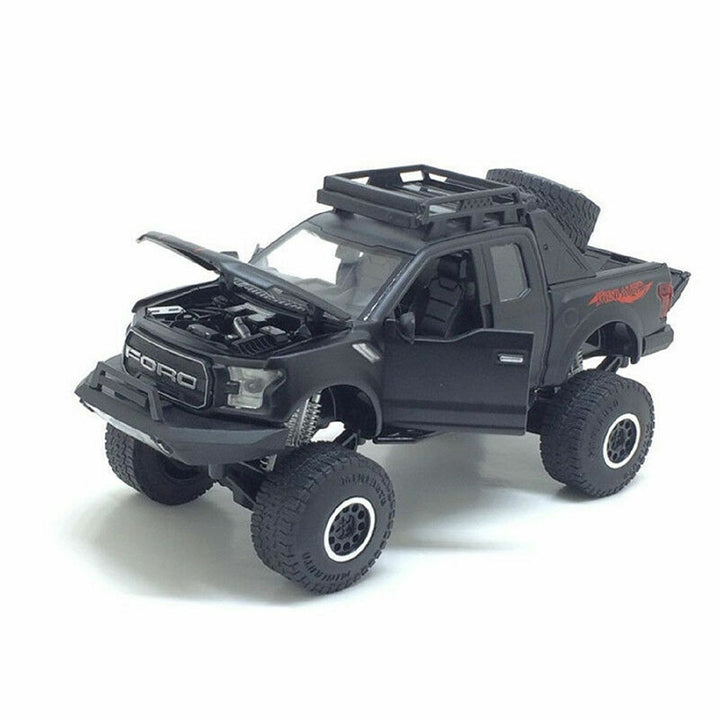 Resembling Ford Raptor F-150 OFF Diecast Car | 1:32 Scale Model | Black