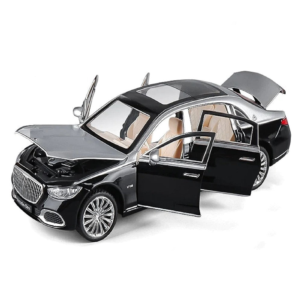 Resembling Maybach S600 big S Metal Diecast Car | 1:24 Scale Model | Black
