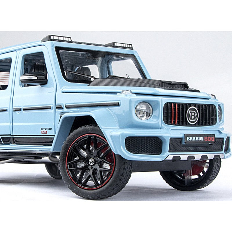 Diecast Resembling Brabus 124 G800 Pull Back Car with Light & Sound | 1:24 Scale Model (14 Years till Grown Ups)