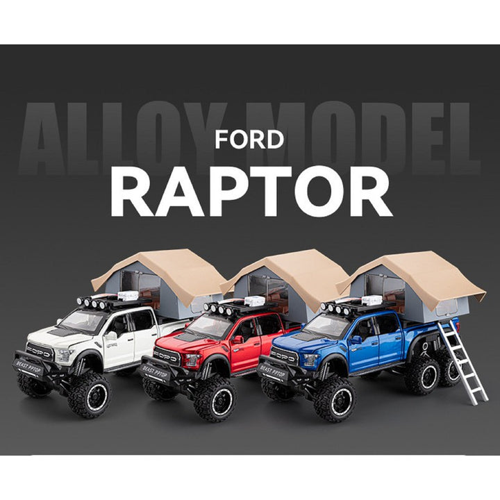 Diecast Resembling Raptor House Pull Back Car with Light & Sound | 1:24 Scale Model (14 Years till Grown Ups)