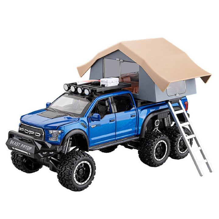 Diecast Resembling Raptor House Pull Back Car with Light & Sound | 1:24 Scale Model (14 Years till Grown Ups)