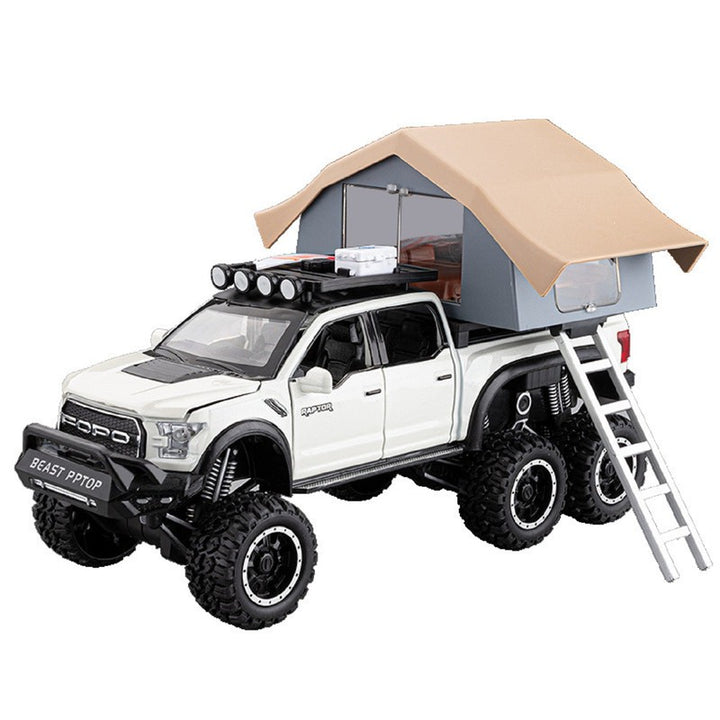 Diecast Resembling Raptor House Pull Back Car with Light & Sound | 1:24 Scale Model (14 Years till Grown Ups)