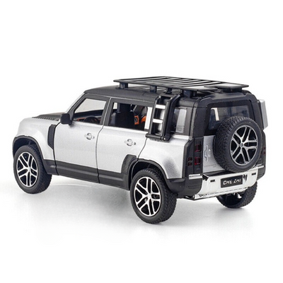 Resembling Land Rover New Defender 110 Diecast Car | White | 1:24 Scale Model