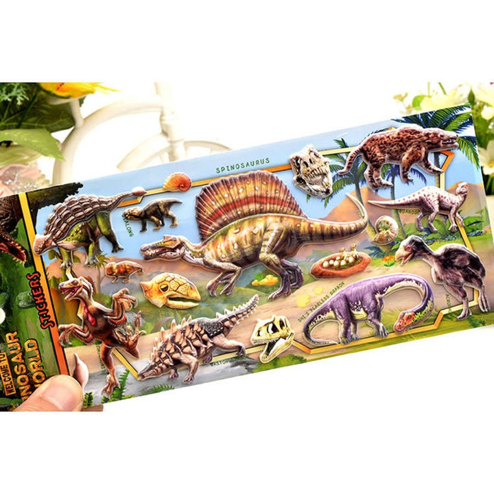 3D Dinosaur Puffy Stickers - 4 Pieces (4-8 Years)