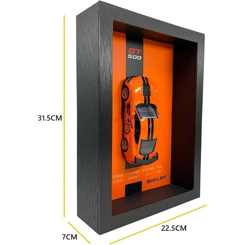 3D Wooden Photo Frame with 1:32 Diecast Miniature Car Model