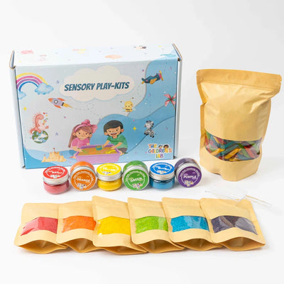 Sensory Starter Combo | Sensory Rice, Pasta and Taste-safe Clay for Toddlers/Kids |  1-4 Years